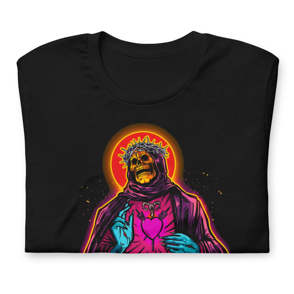 Playera Skeletor Ecclesia Grayskullis Pink Heart - Doblado