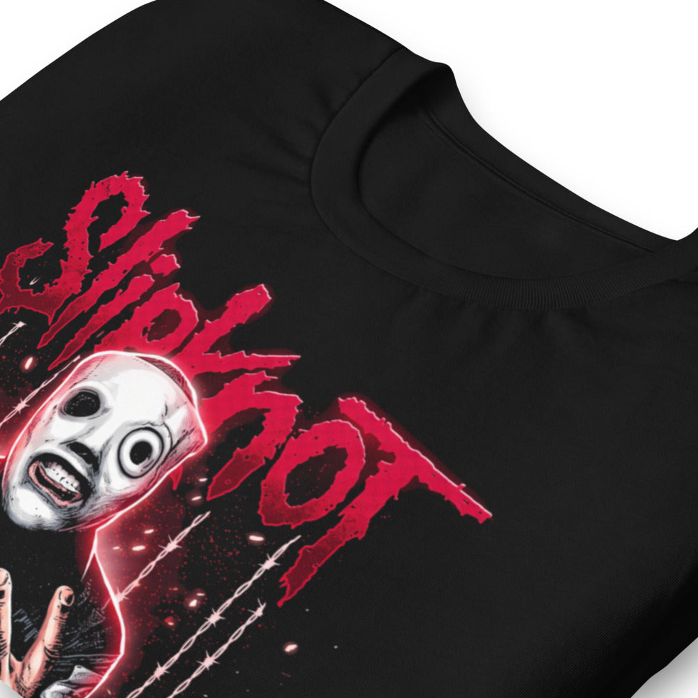 Playera Slipknot White Mask Barbed Wire - Doblado zoom
