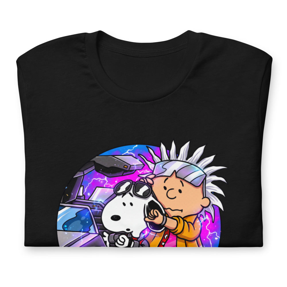 Playera Snoopy Marty Charlie Brown Doc DeLorean - Doblado