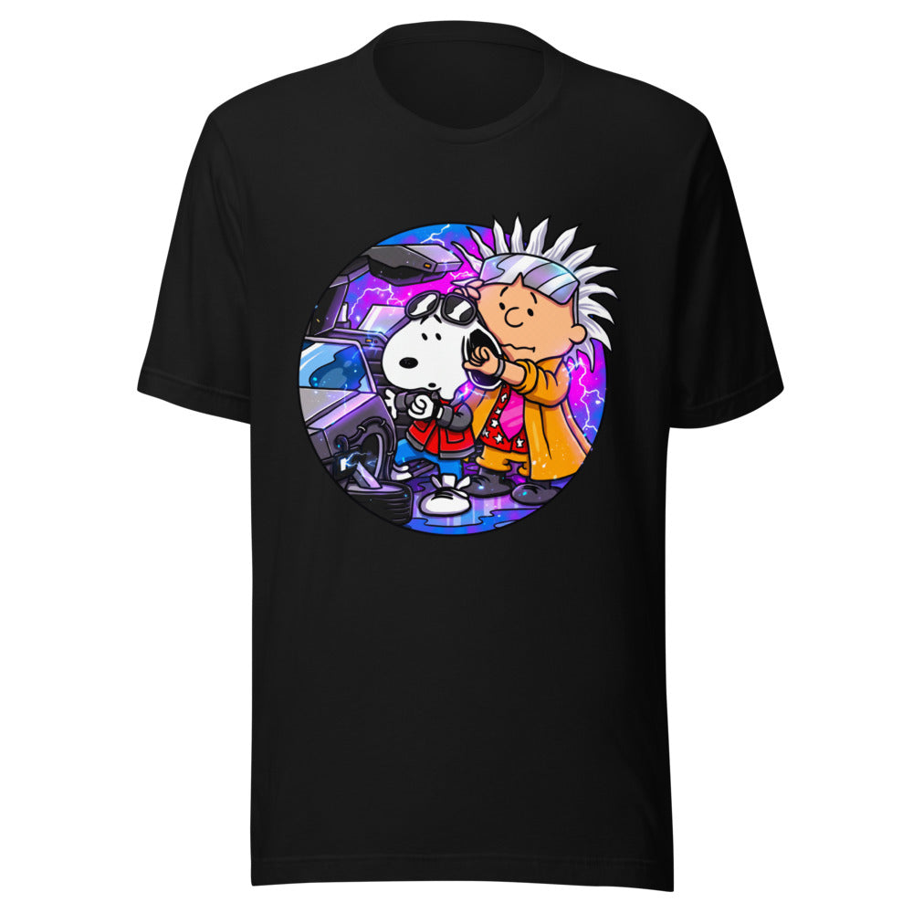 Playera Snoopy Marty Charlie Brown Doc DeLorean - Frente grande