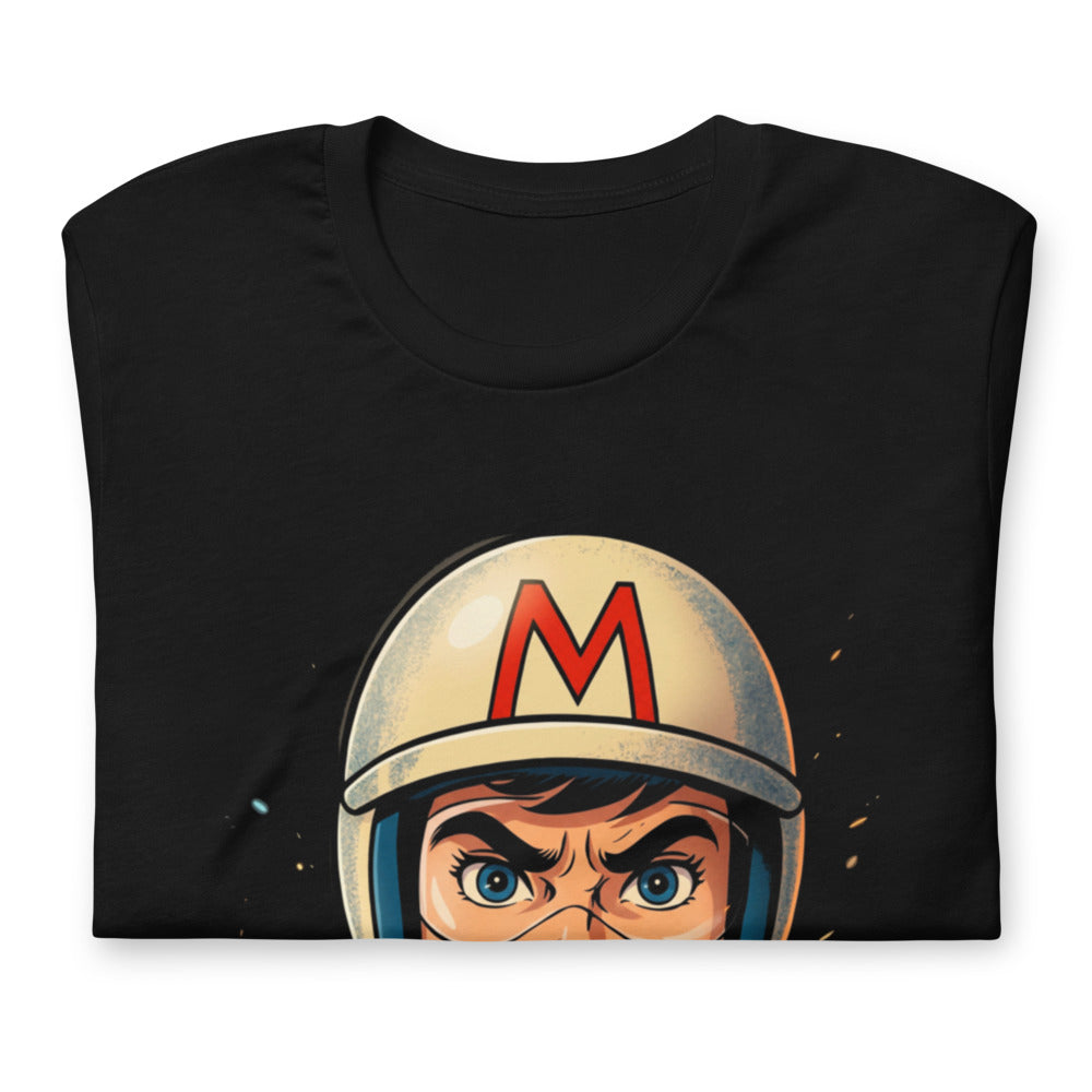 Playera Speed Racer Helmet Fist - Doblado