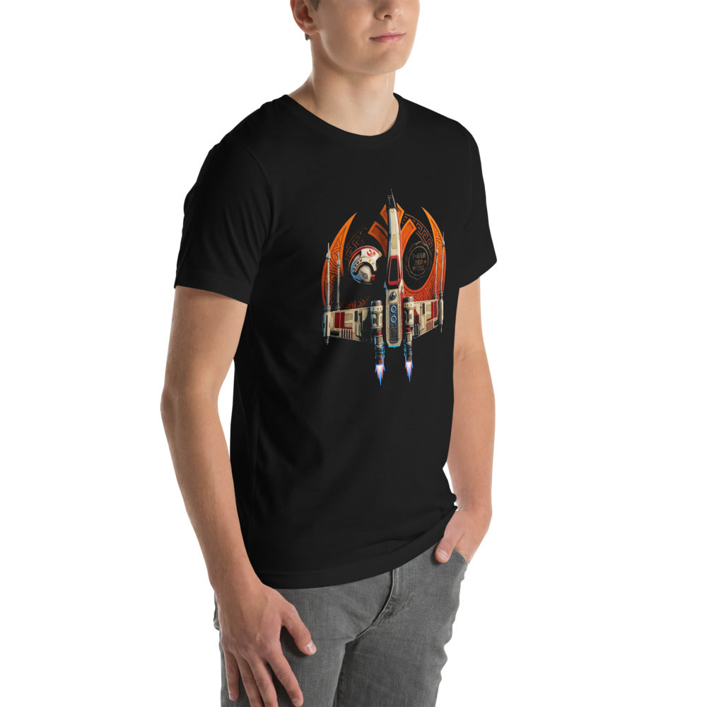 Star Wars X Wing Red Wing Emblem - Modelo masculino lateral