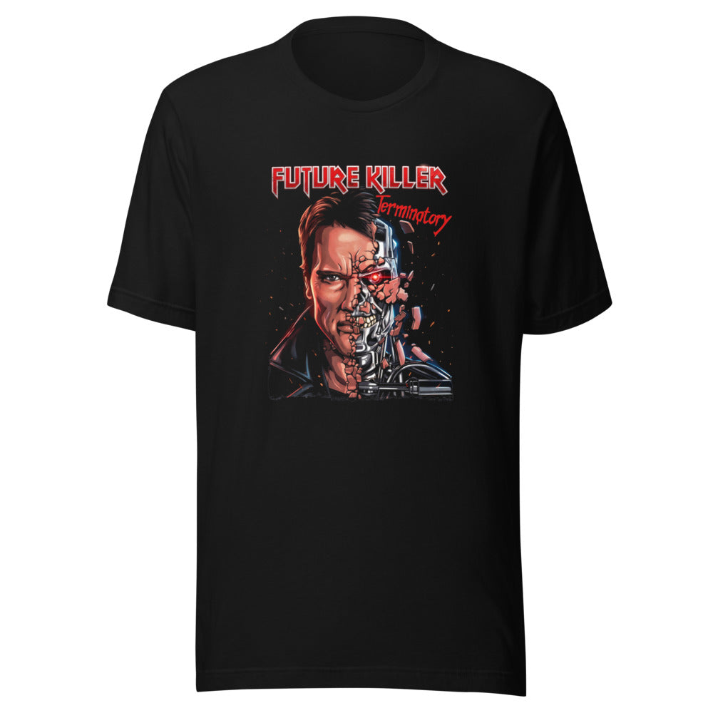 Playera Terminator Half Face Heavy Metal - Frente grande