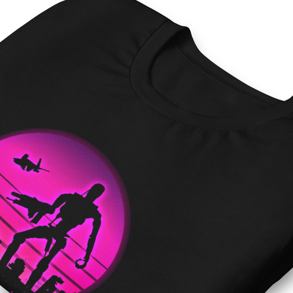 Playera Terminator Los Angeles Synthwave Endoskeleton - Doblado zoom