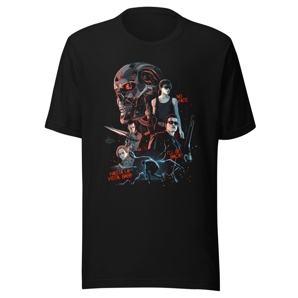 Playera Terminator No Fate Hasta La Vista - Frente grande