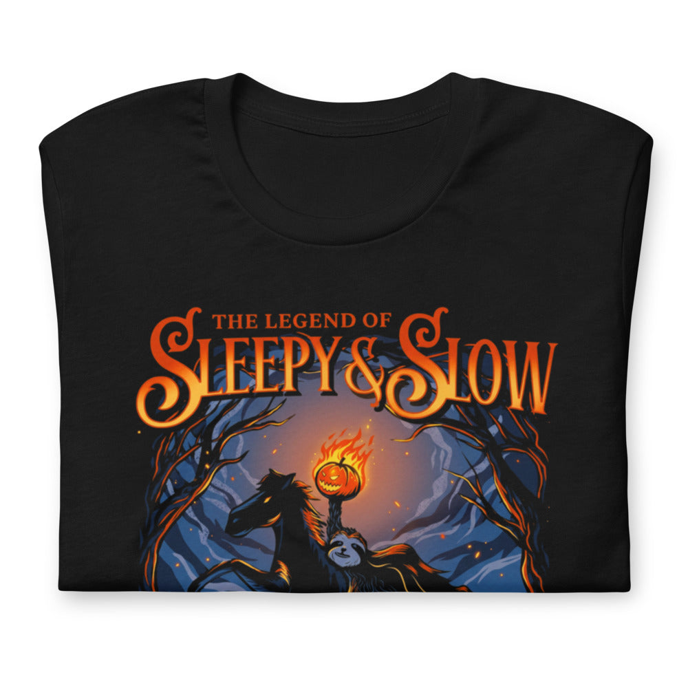 Playera The Legend Of Sleepy And Slow Sloth - Doblado