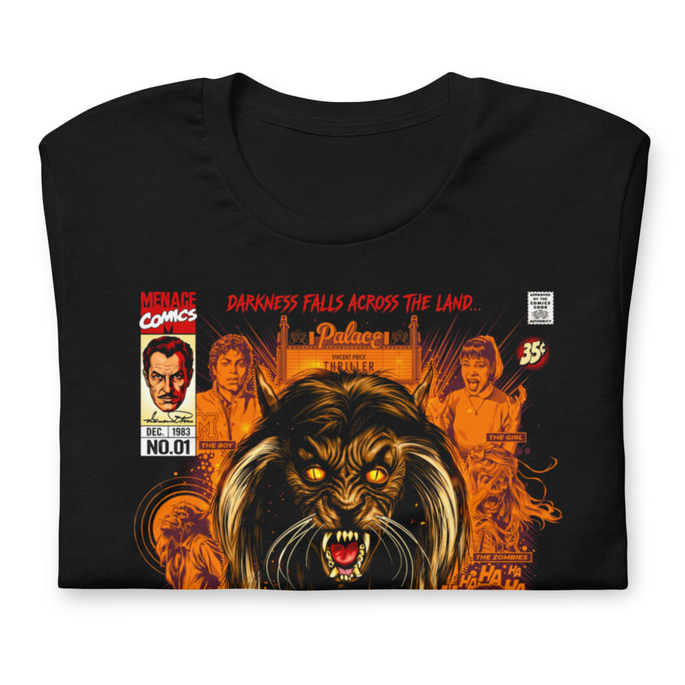 Playera Thriller The Evil Of The Werecat - Doblado