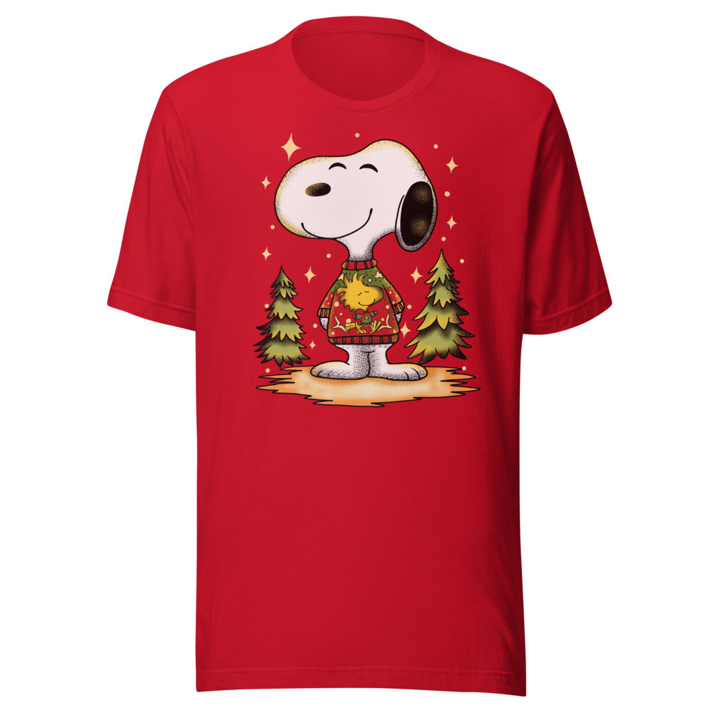 Playera Beagle de Navidad - Frente grande