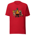 Playera Leatherface Backyard BBQ Terrified Guests - Frente grande