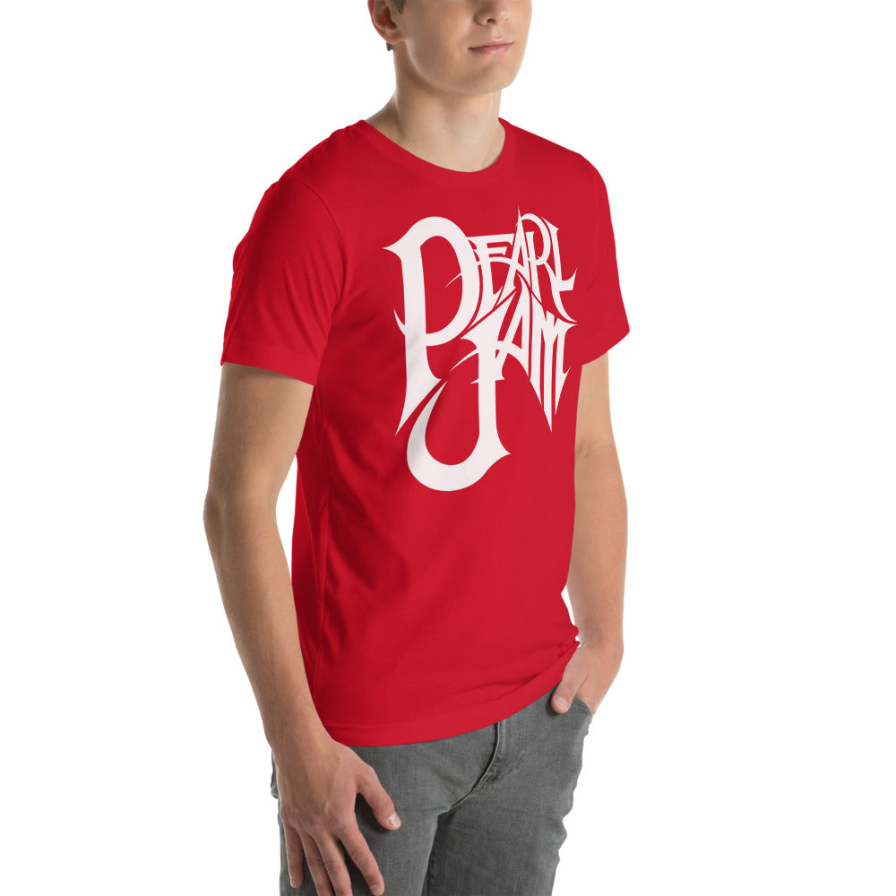 Playera Pearl Jam Rock band - Modelo masculino lateral