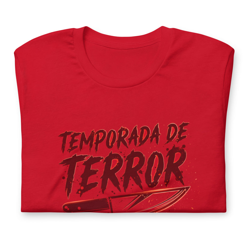 Playera Temporada De Terror Ha Comenzado - Doblado