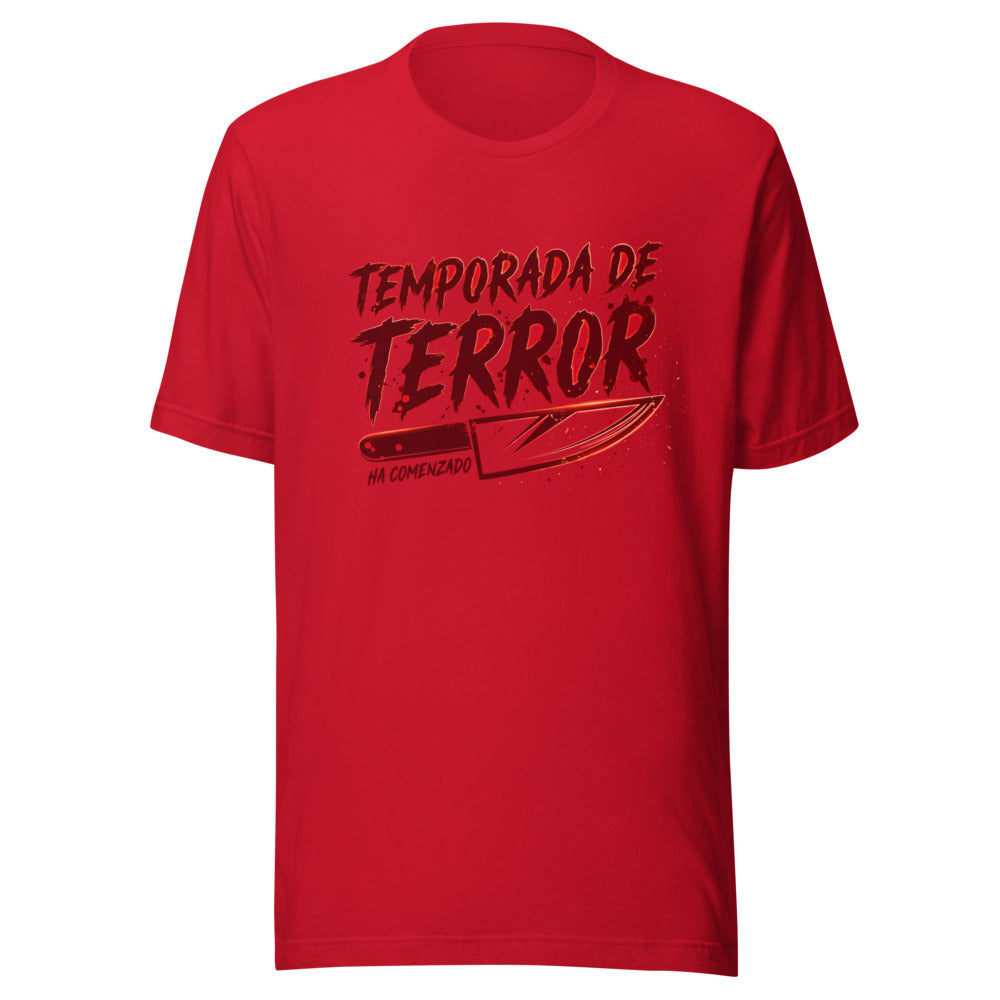 Playera Temporada De Terror Ha Comenzado - Frente grande