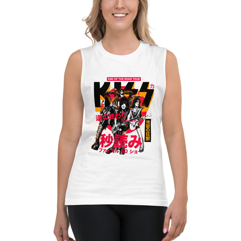 Sin Mangas KISS End Of The Road Tour Kanji - Modelo femenina