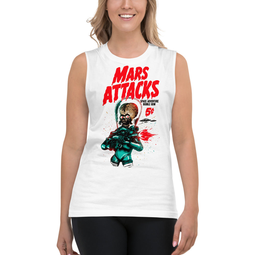Sin Mangas Mars Attacks Space Adventure Bubble Gum - Modelo femenina