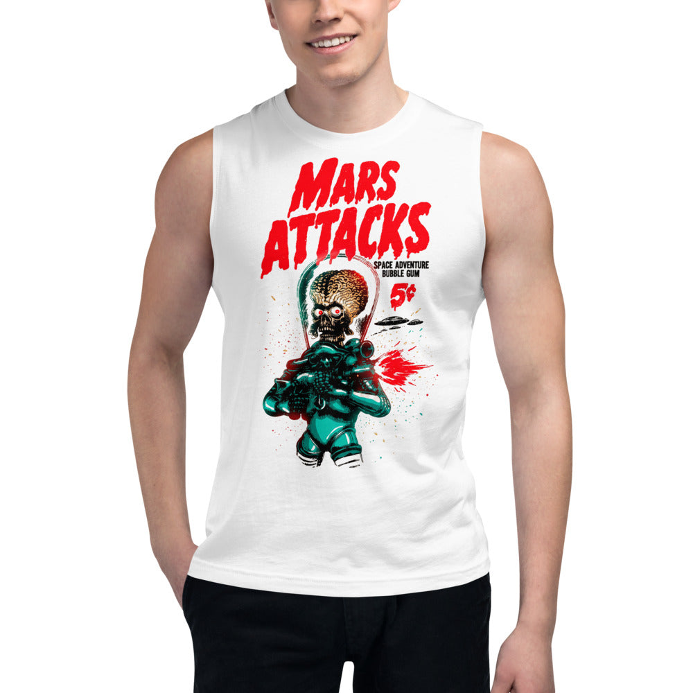 Sin Mangas Mars Attacks Space Adventure Bubble Gum - Modelo masculino