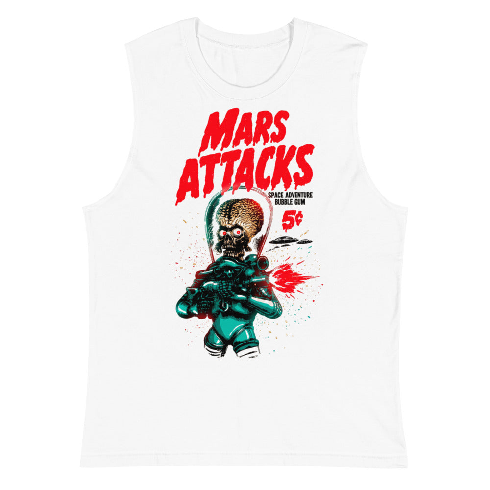 Sin Mangas Mars Attacks Space Adventure Bubble Gum - Plano