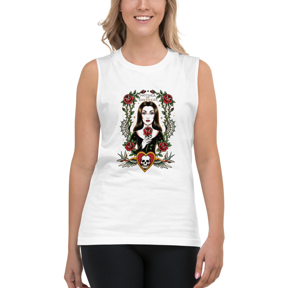 Sin Mangas Mother Of Darkness Gothic Woman Skull Heart - Modelo femenina