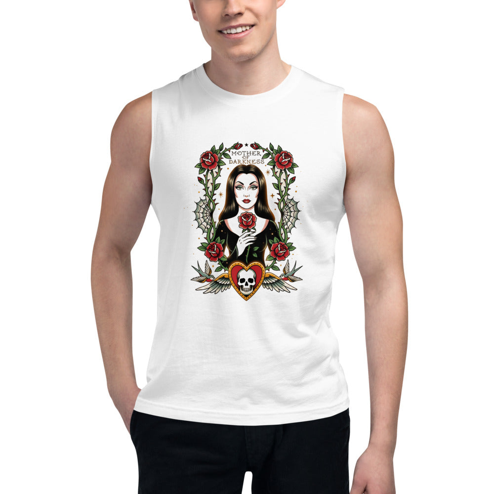 Sin Mangas Mother Of Darkness Gothic Woman Skull Heart - Modelo masculino