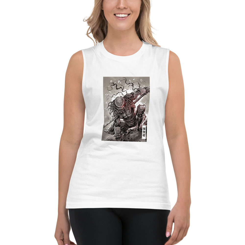 Sin Mangas Predator Sumi e Ink Hunter - Modelo femenina
