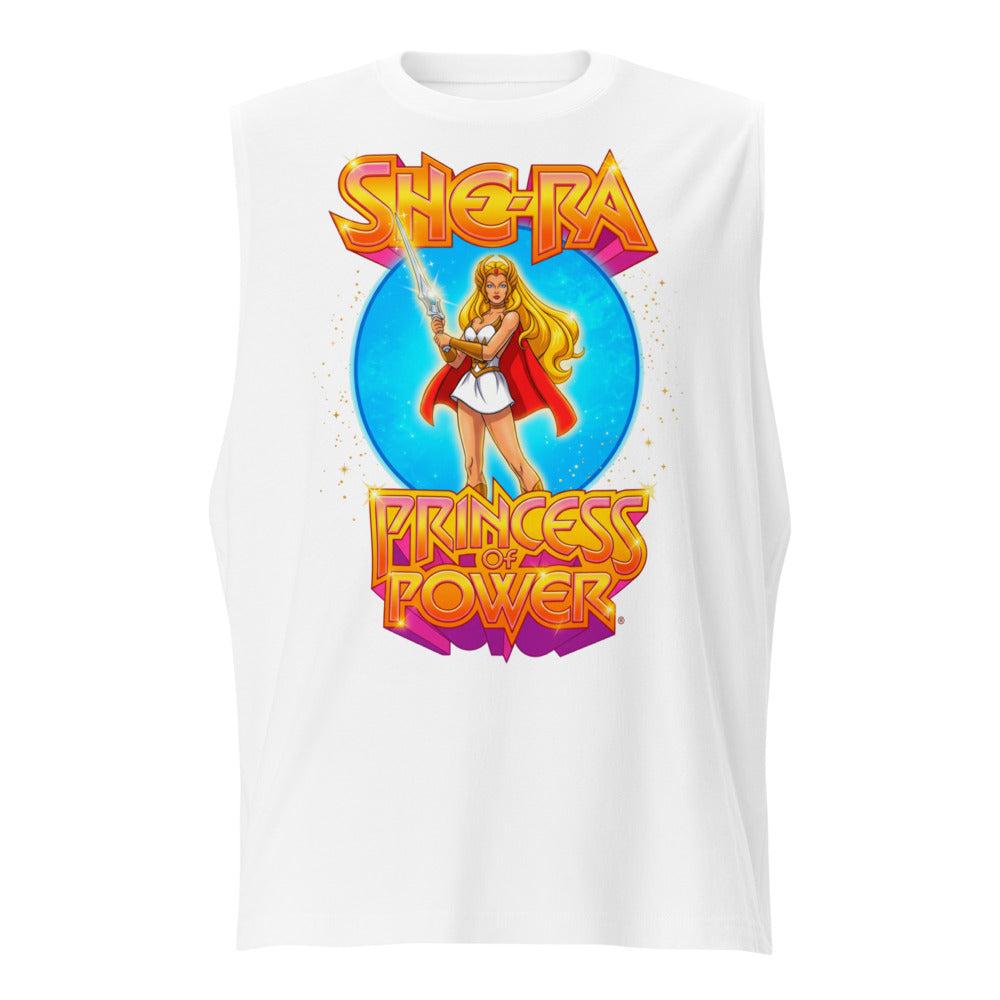 Sin Mangas She-Ra Princess Of Power Starry Blue Circle - Frente