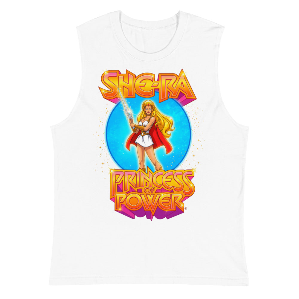 Sin Mangas She-Ra Princess Of Power Starry Blue Circle - Plano