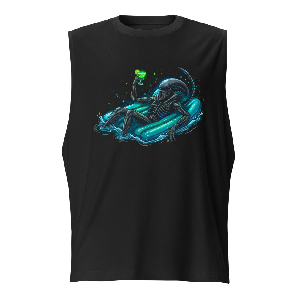 Sin Mangas Alien Xenomorph Pool Float Green Cocktail - Frente