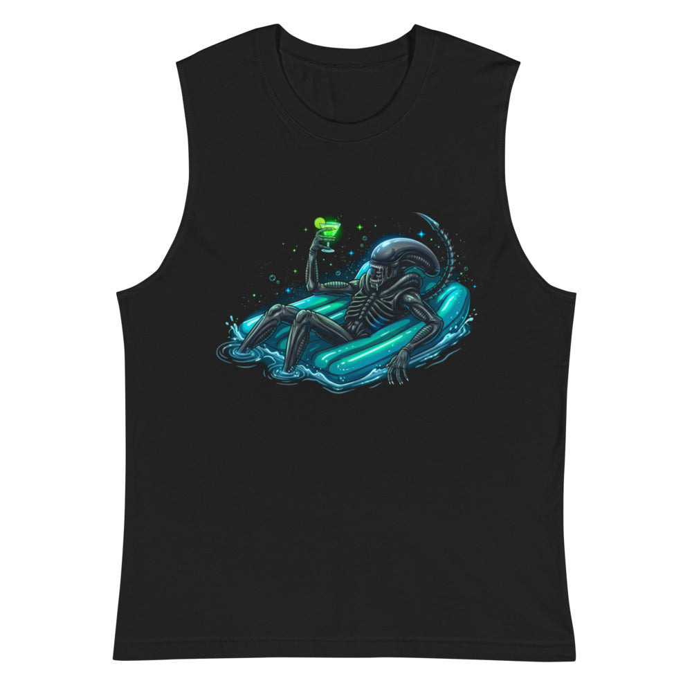Sin Mangas Alien Xenomorph Pool Float Green Cocktail - Plano