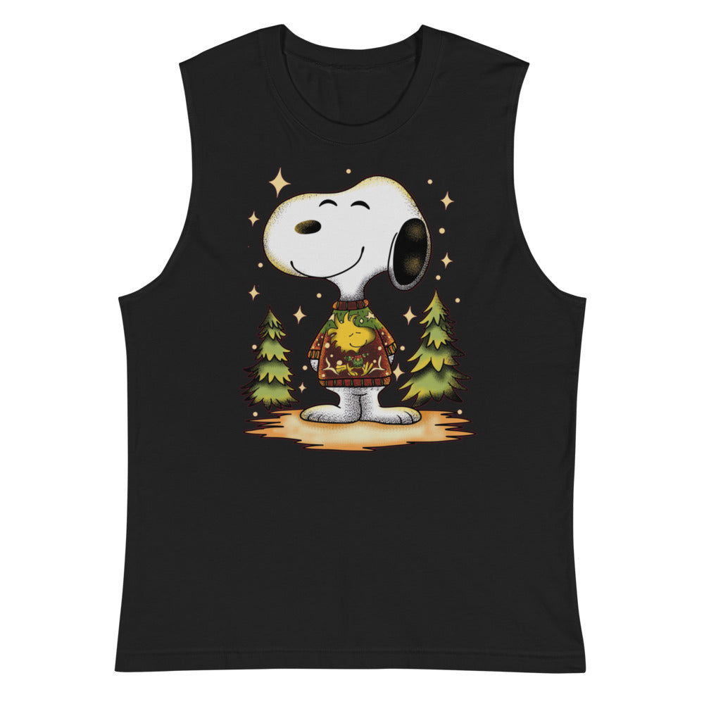 Sin Mangas Beagle de Navidad - Plano
