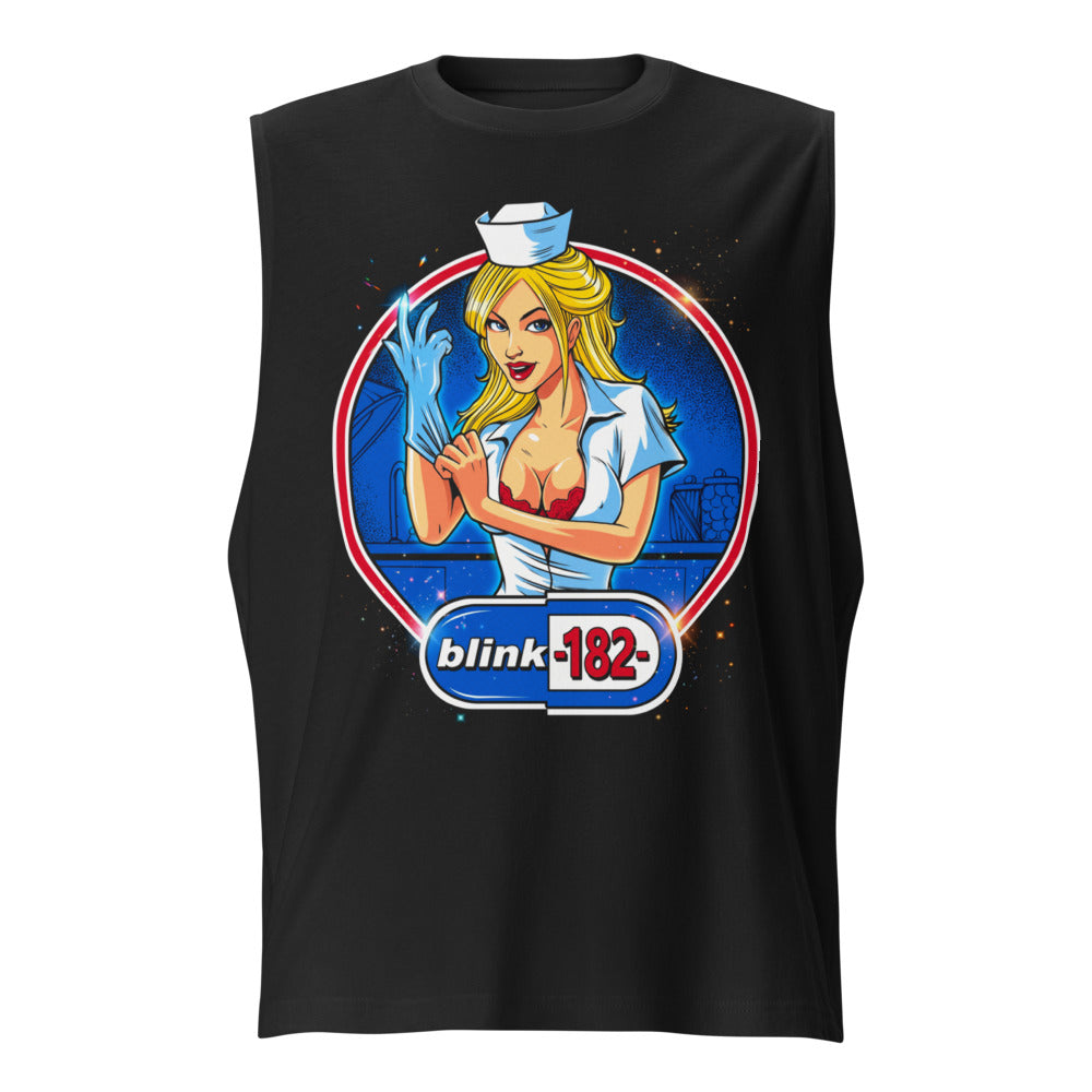 Sin Mangas Blink 182 Nurse Glove Capsule Logo - Frente