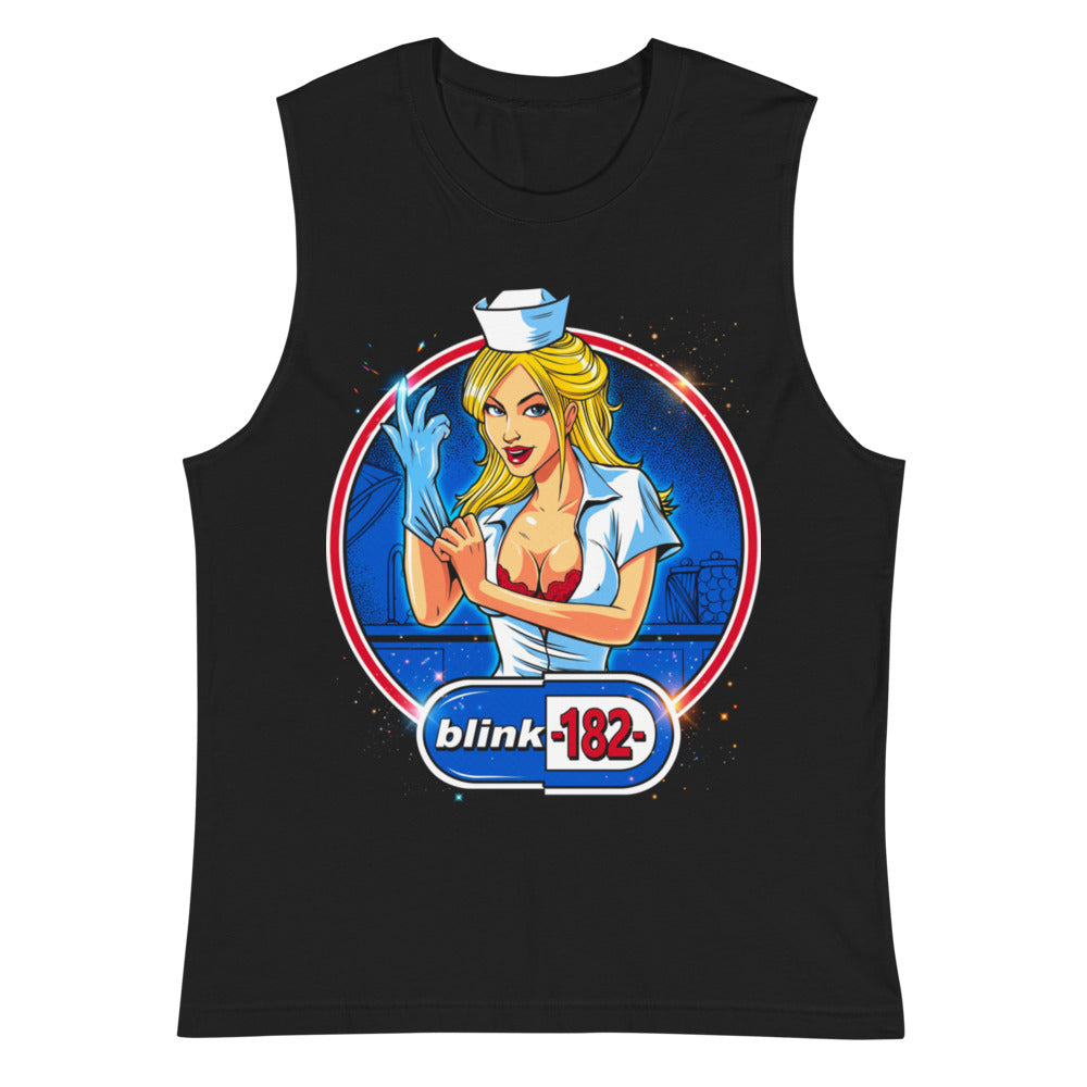 Sin Mangas Blink 182 Nurse Glove Capsule Logo - Plano