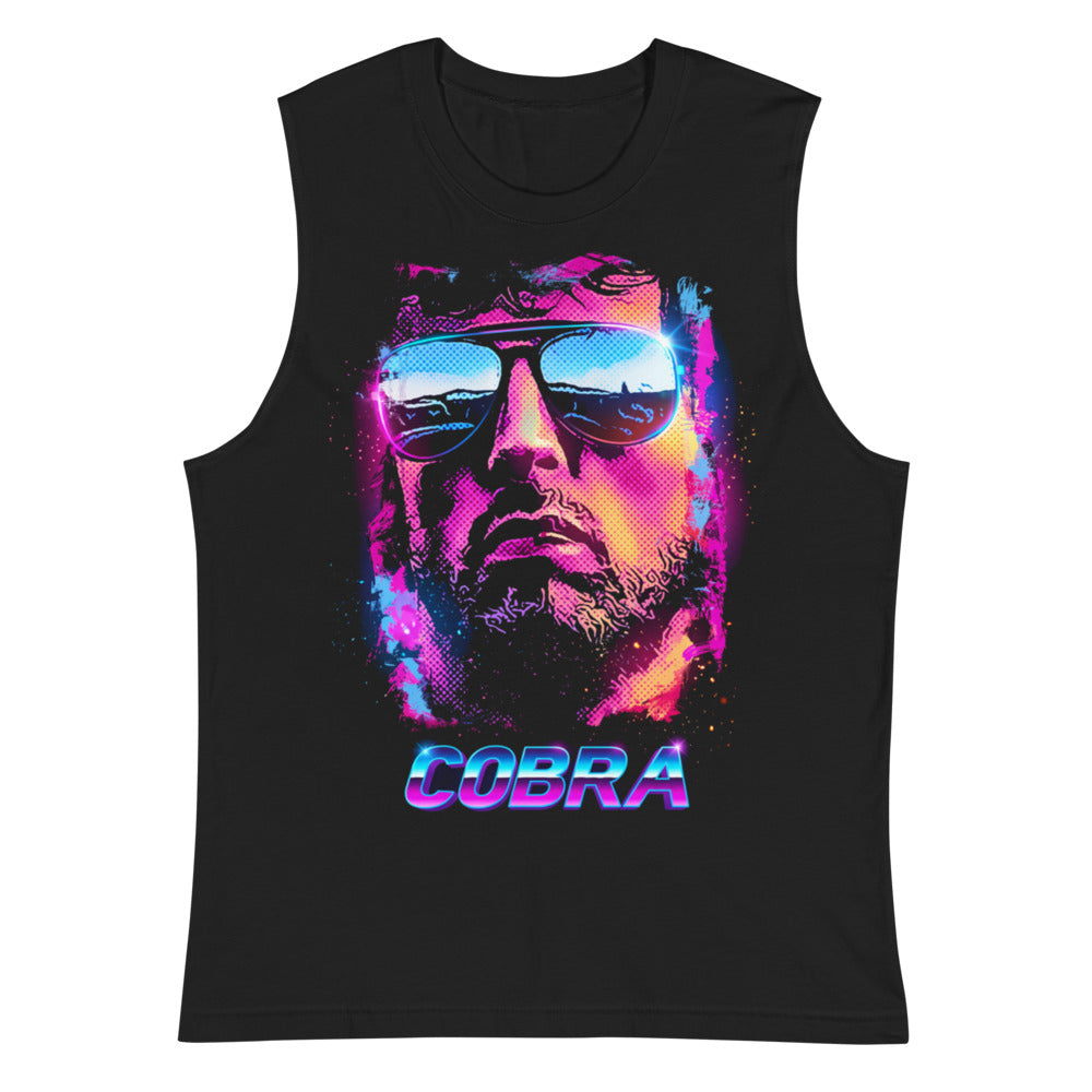 Sin Mangas Cobra Neon Sunglasses Synthwave - Plano