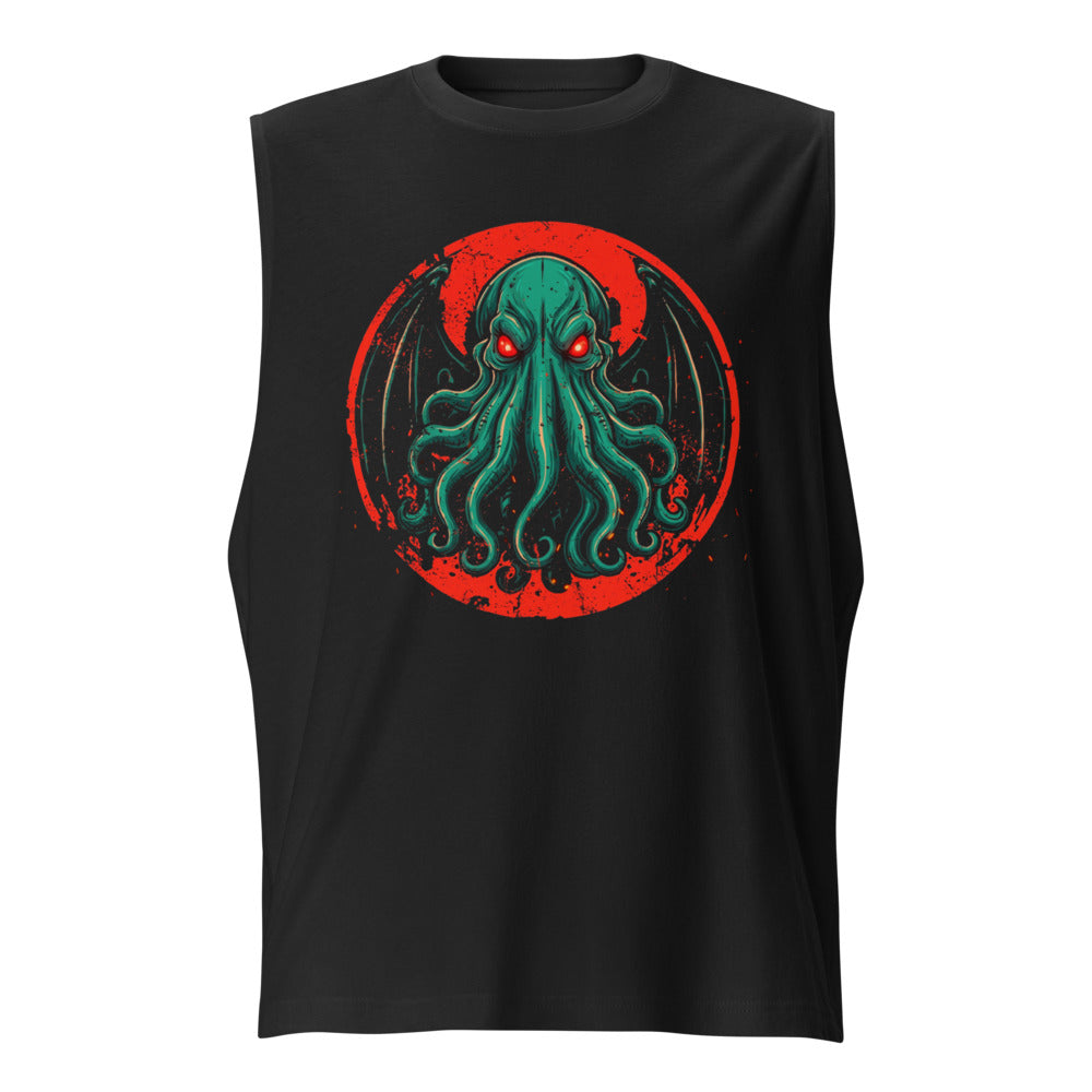 Sin Mangas Cthulhu Red Eyes Bat Wings - Frente