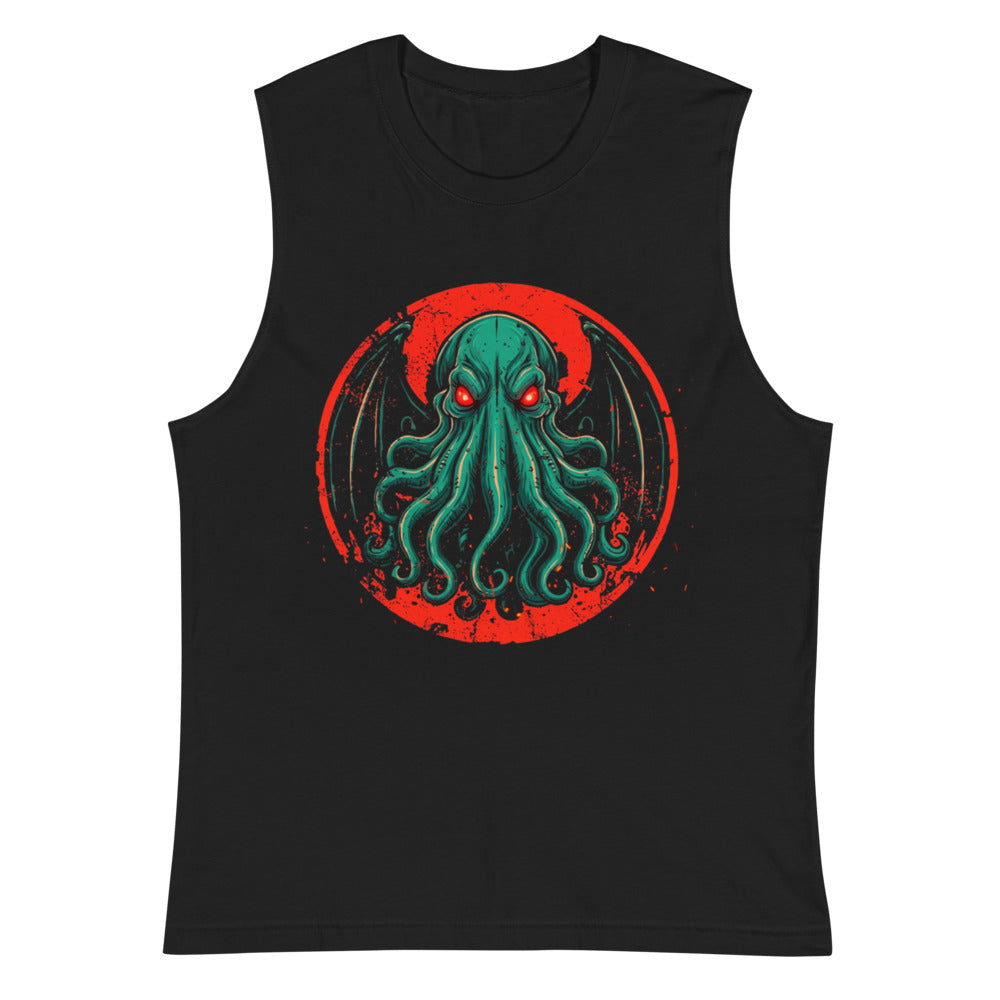 Sin Mangas Cthulhu Red Eyes Bat Wings - Plano