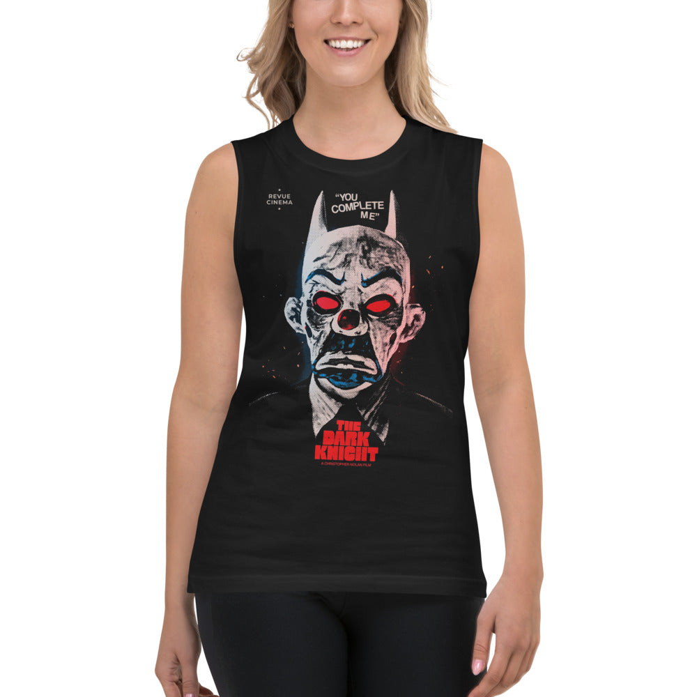 Sin Mangas Dark Knight Joker Clown Mask - Modelo femenina