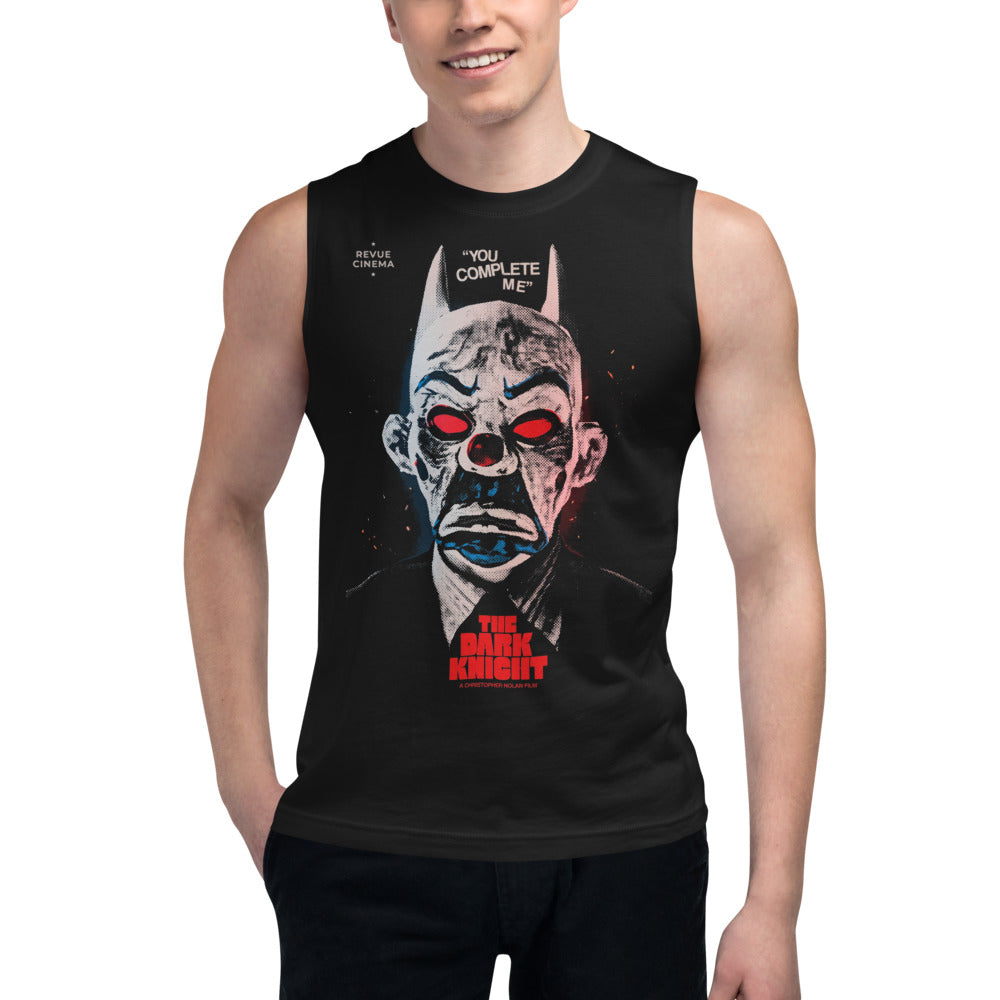 Sin Mangas Dark Knight Joker Clown Mask - Modelo masculino