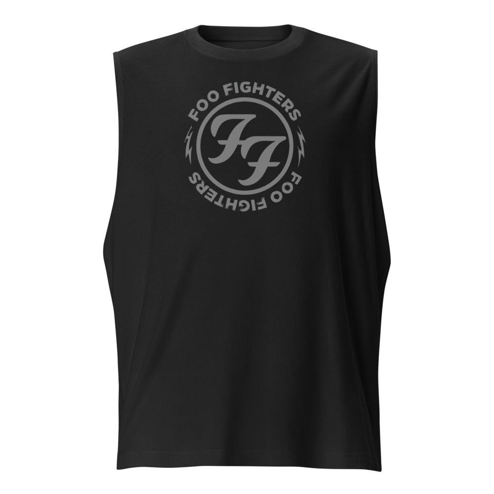 Sin Mangas Foo Fighters Silver - Frente
