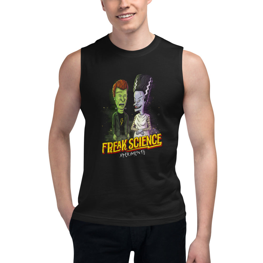 Sin Mangas Freak Science Xperiments Frankenstein Bride - Modelo masculino