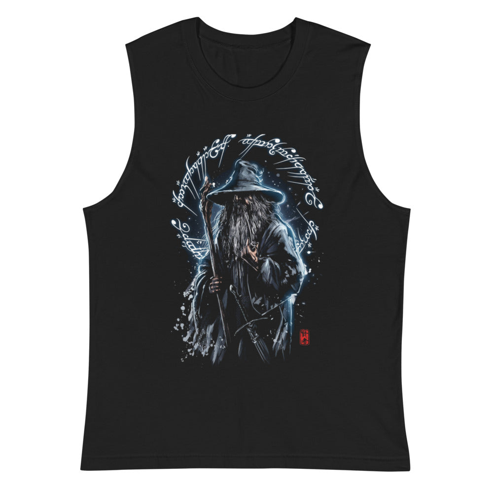 Sin Mangas Gandalf The Grey One Ring Script - Plano