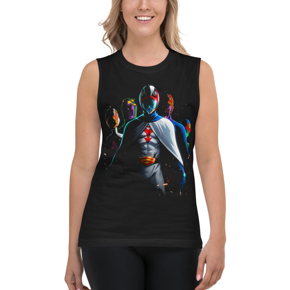 Sin Mangas Gatchaman Ken The Eagle Team - Modelo femenina