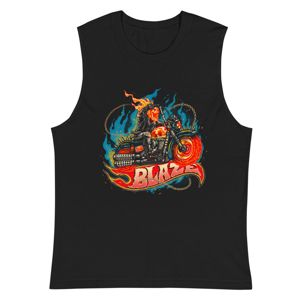 Sin Mangas Ghost Rider Blaze Spiked Chopper - Plano