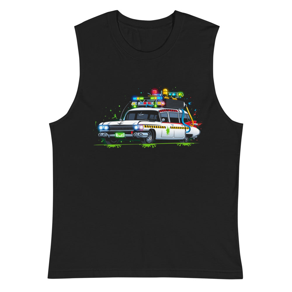 Sin Mangas Ghostbusters Ecto-1 Green Slime Roof Lights - Plano