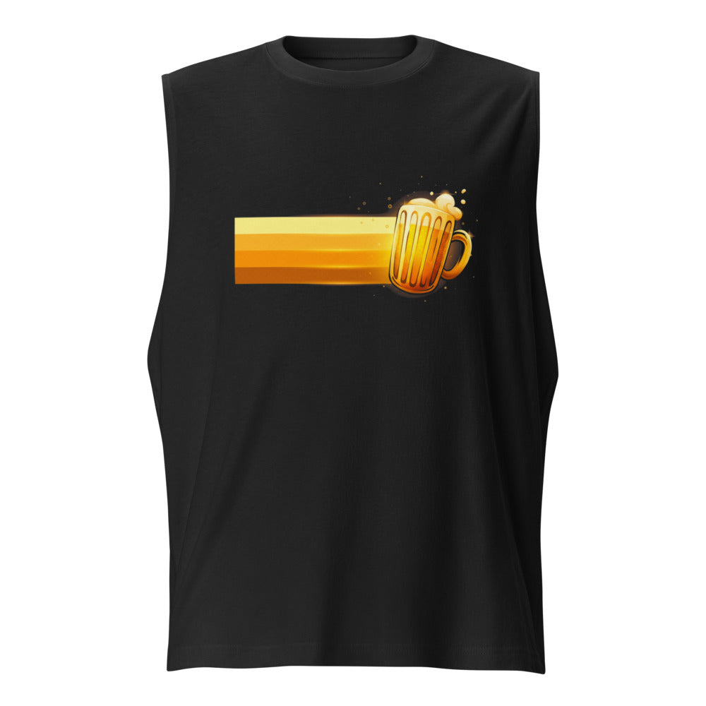 Sin Mangas Golden Beer Mug Foam - Frente