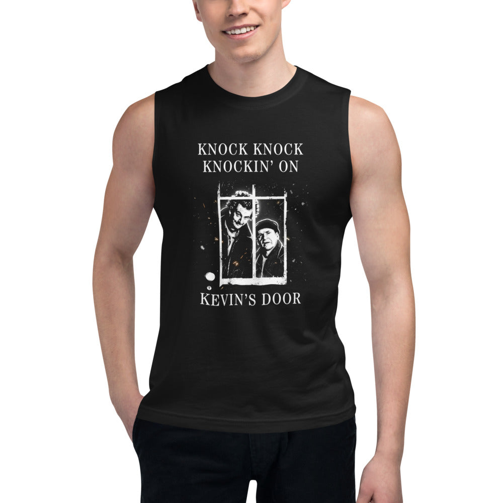 Sin Mangas Home Alone Knock Knock Kevin Door - Modelo masculino