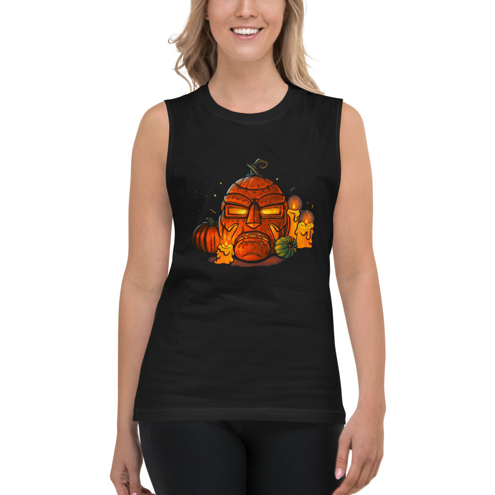 Sin Mangas Iron Mask Jack O Lantern Candles - Modelo femenina