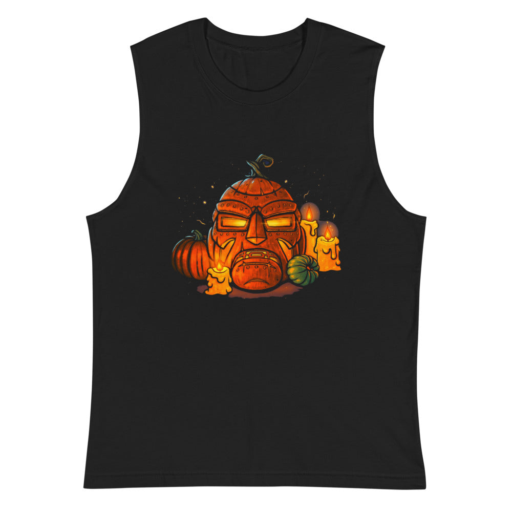 Sin Mangas Iron Mask Jack O Lantern Candles - Plano