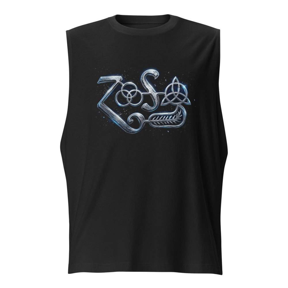 Sin Mangas Led Zeppelin Zoso Chrome Symbol - Frente