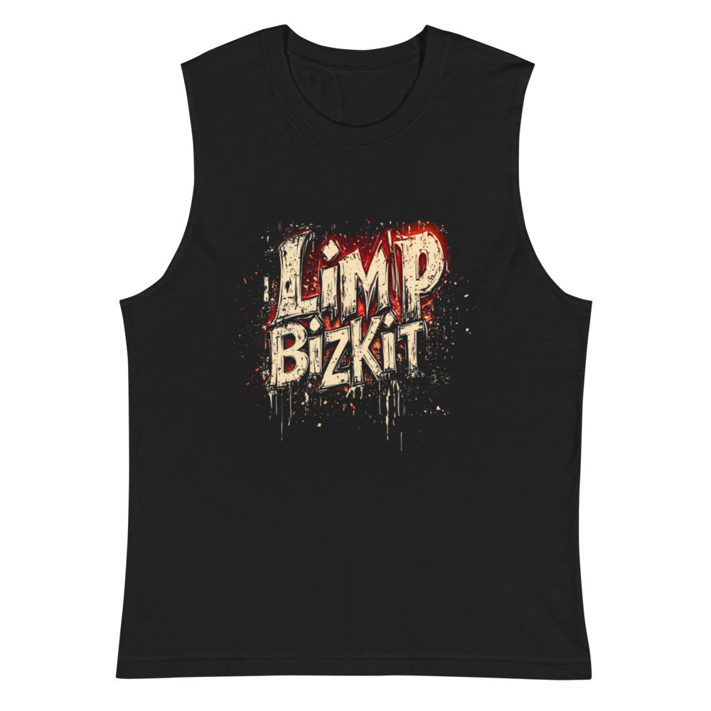 Sin Mangas Limp Bizkit Grunge Drip Red Glow - Plano
