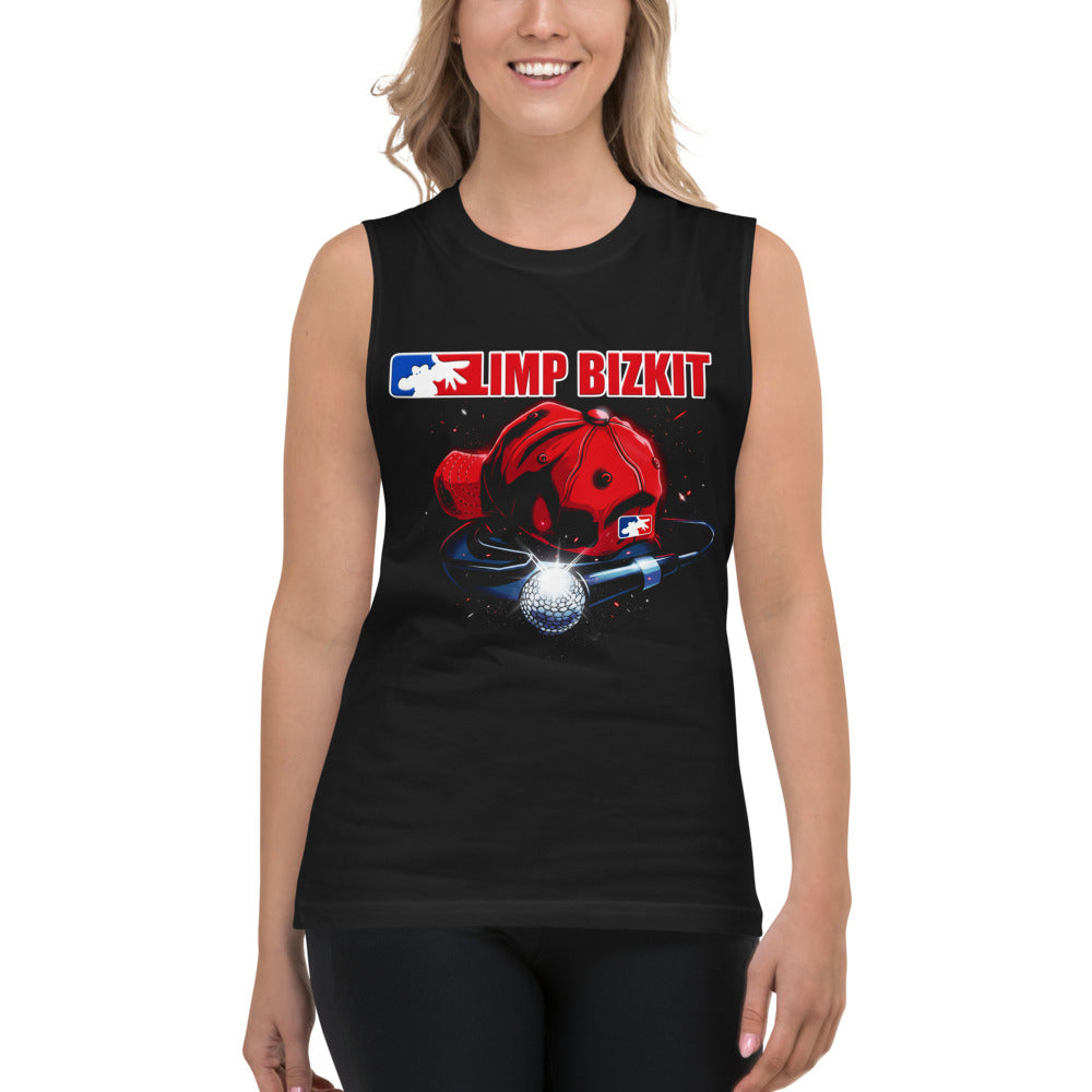 Sin Mangas Limp Bizkit Red Cap Microphone - Modelo femenina