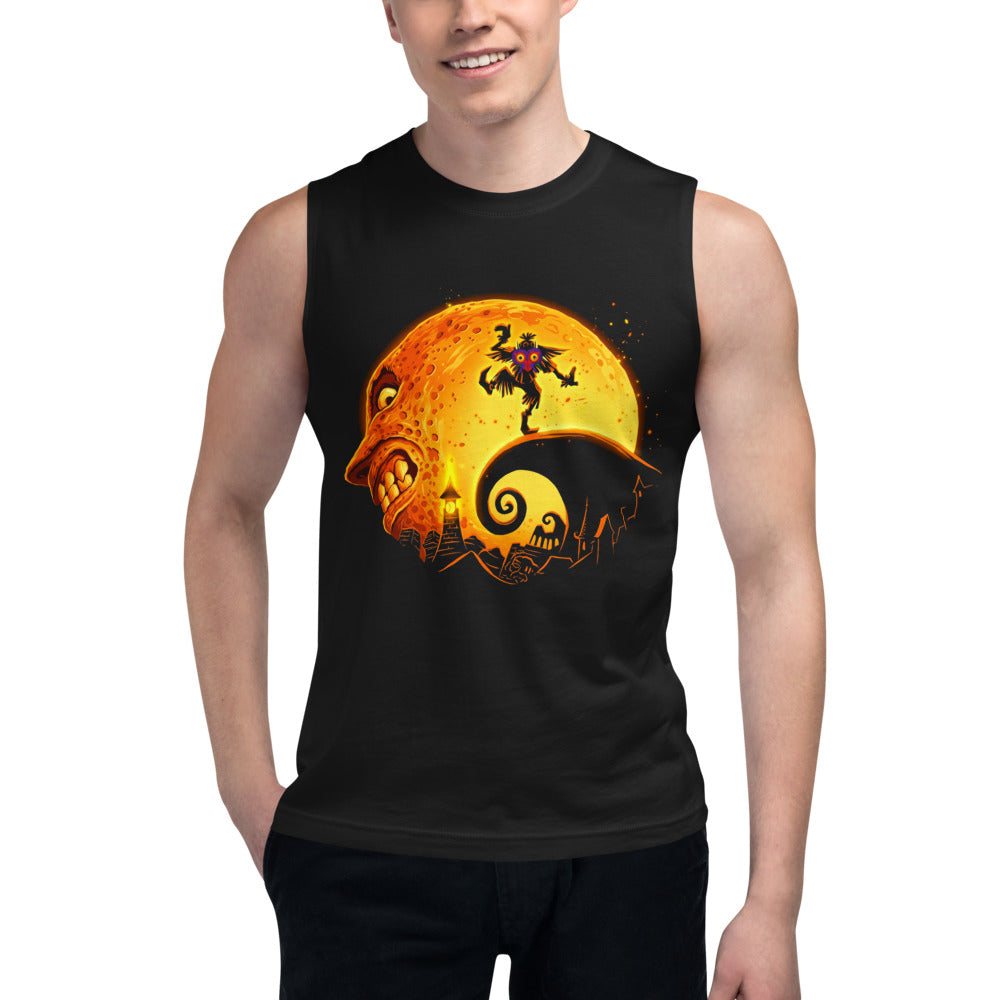 Sin Mangas Majora's Mask Skull Kid Spiral Hill Moon - Modelo masculino