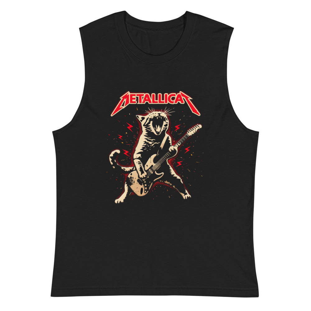 Sin Mangas Metallicat Screaming Cat Electric Guitar - Plano